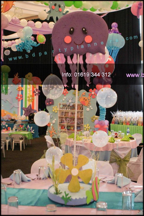 underwater theme Birthday, BD Party Planners